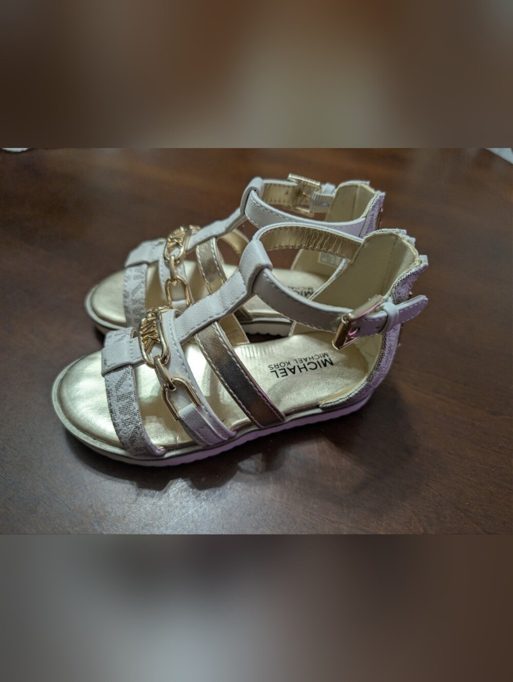 Michael Kors Kids Brandy Johanne Sandals Size 7 - Picture 4 of 8